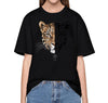 Leopard Black T-shirt Oversized